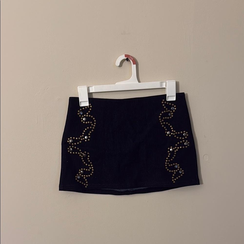 Urban Outfitters Blue Embellished Mini Pencil Skirt